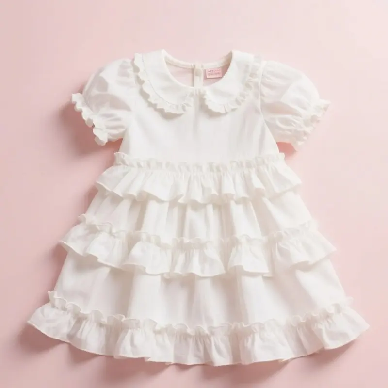 多層荷葉邊連衣裙