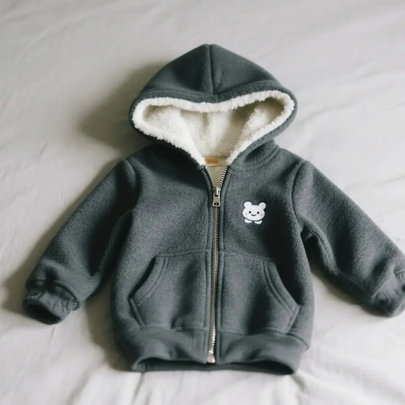 抓絨拉鍊連帽衫