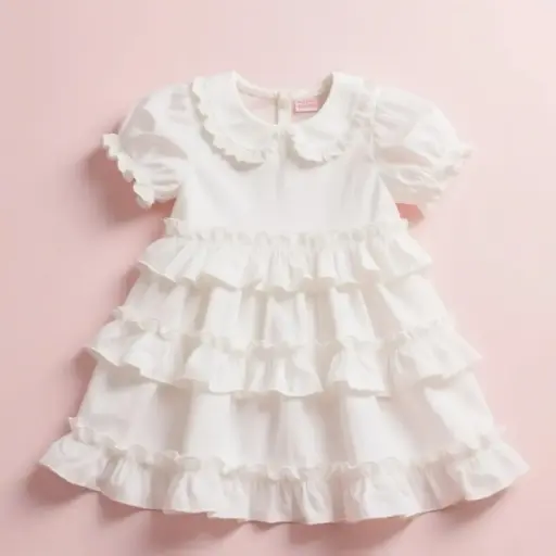 多層荷葉邊連衣裙